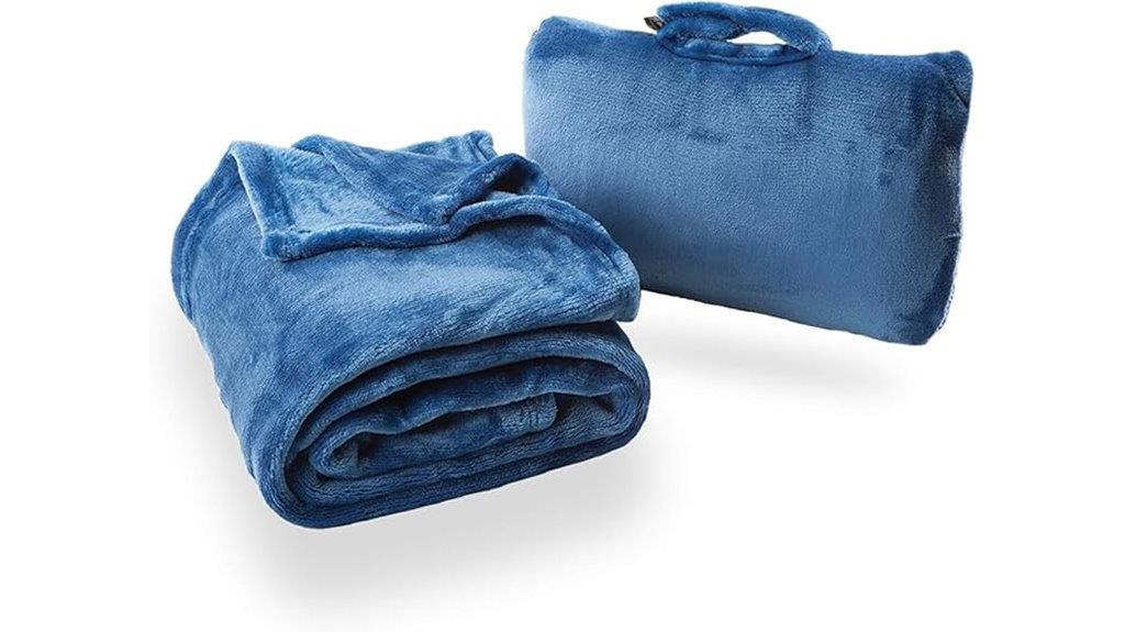 portable travel blanket pillow