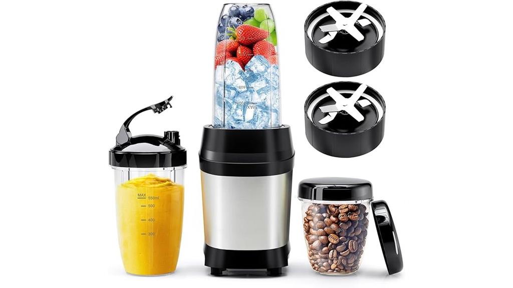powerful 1200w blender cups