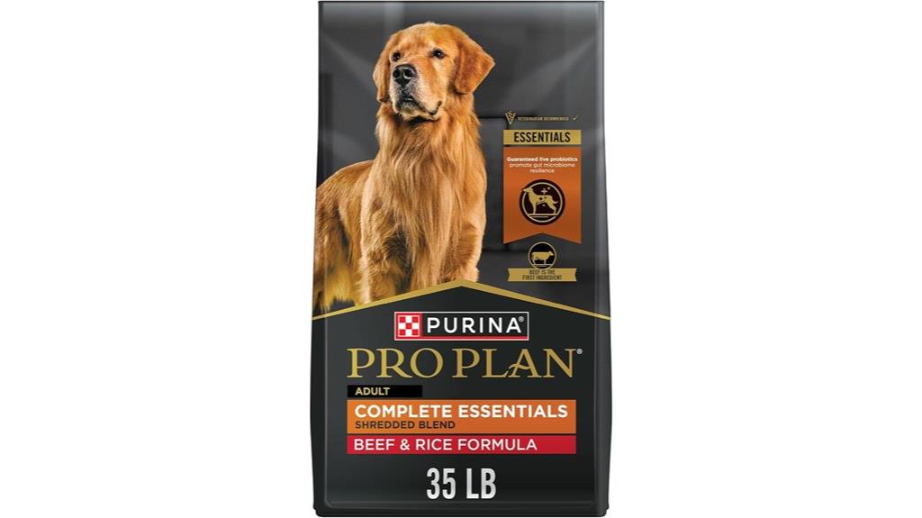 premium shredded beef dog food