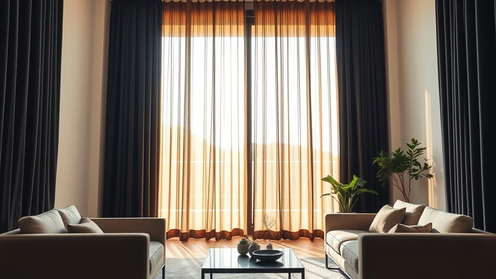 privacy enhancing curtain features