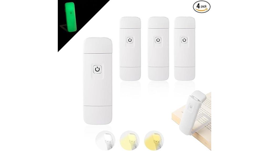 rechargeable flex book lights