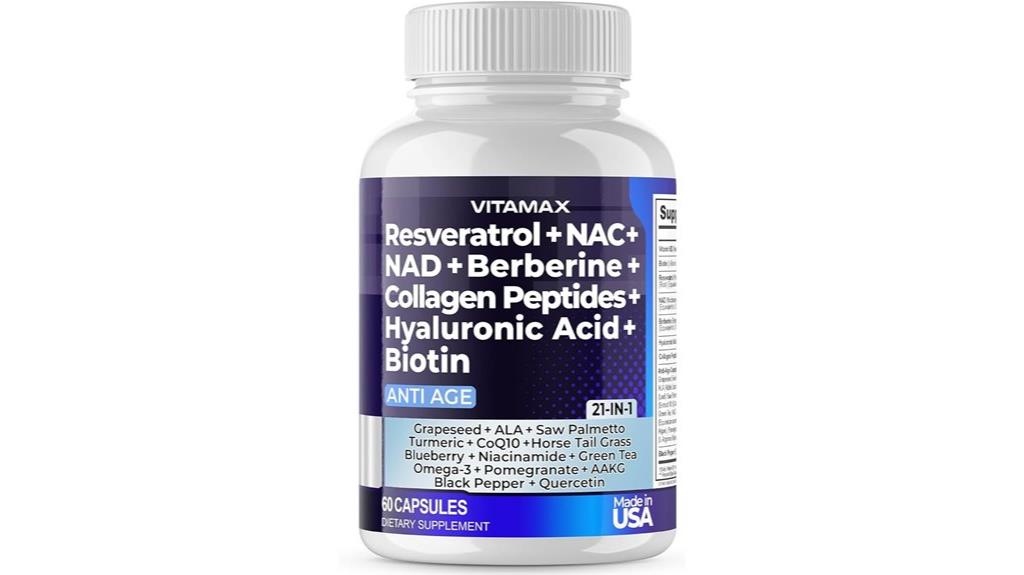 resveratrol nad berberine collagen
