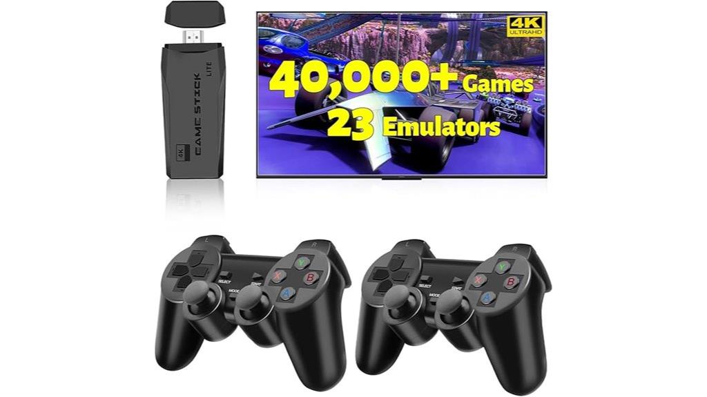 retro console with 40 000 games