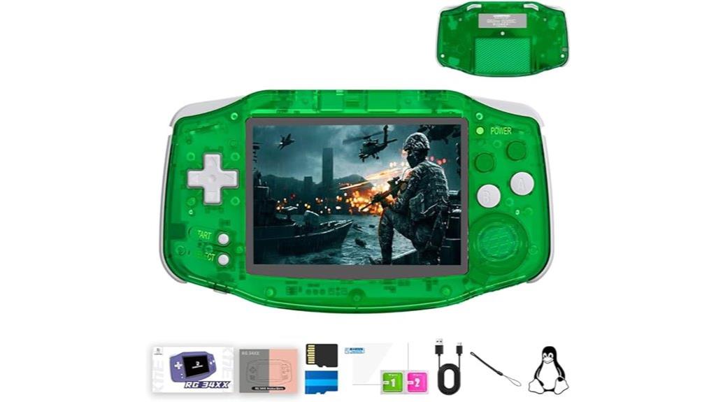 retro handheld with 3 4 inch screen