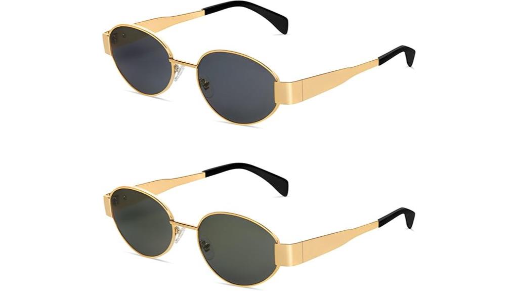 retro oval sunglasses