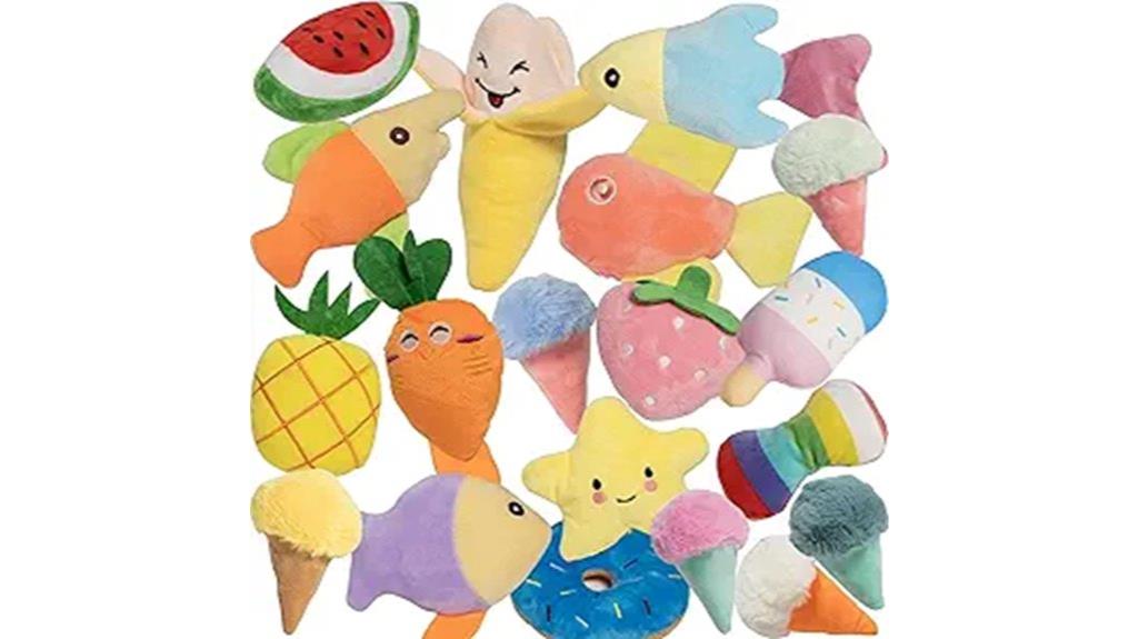 set of 19 puppy toys