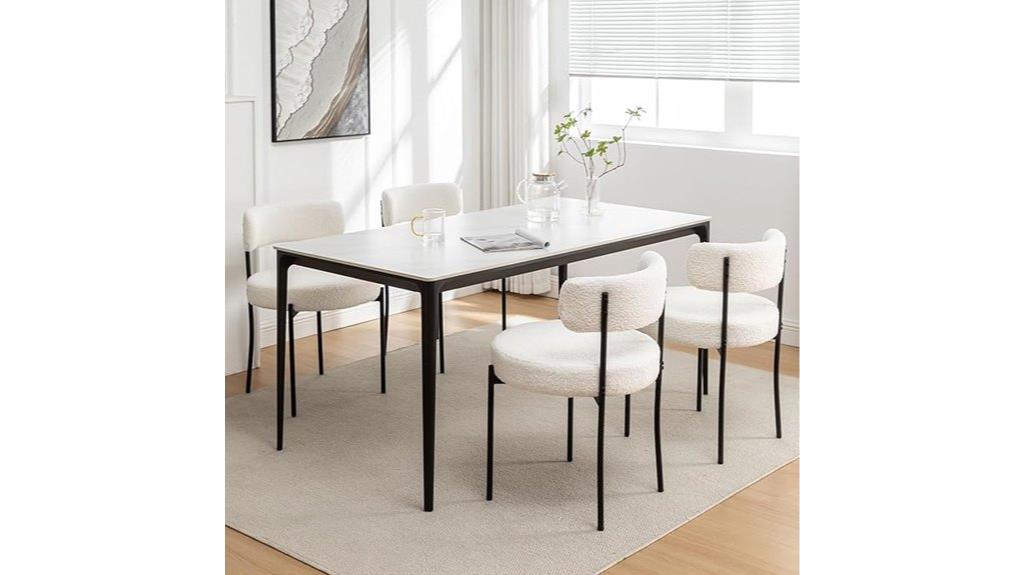 set of 4 upholstered chairs