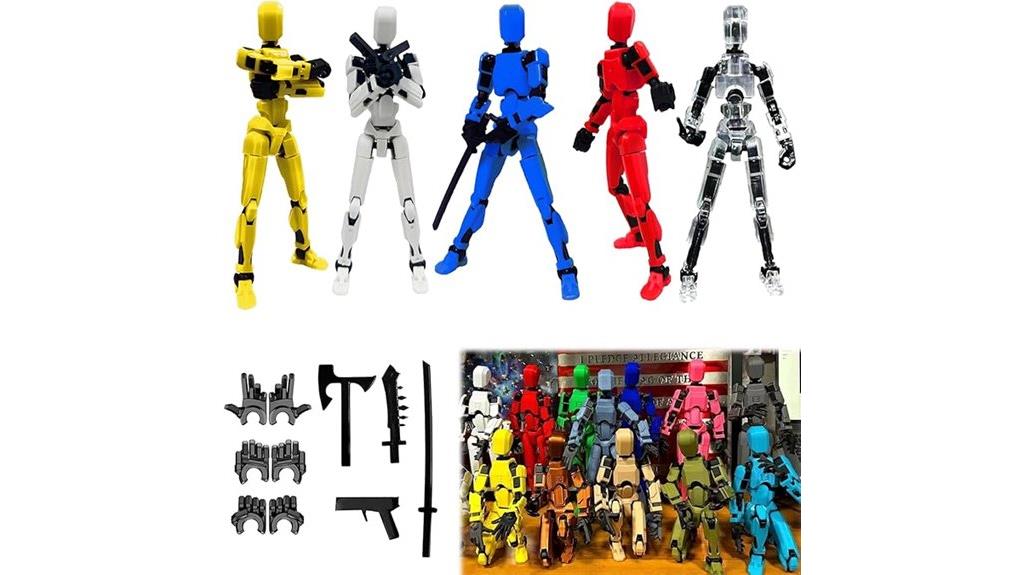 set of five titan13 figures