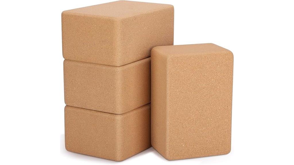 set of four cork blocks