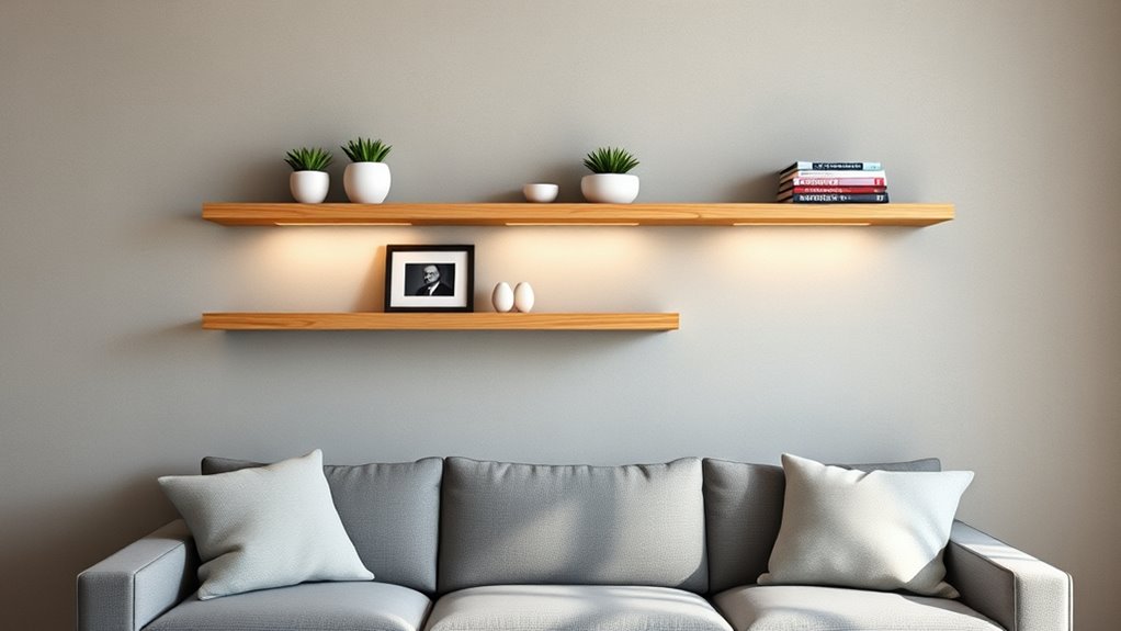 shelf material size style