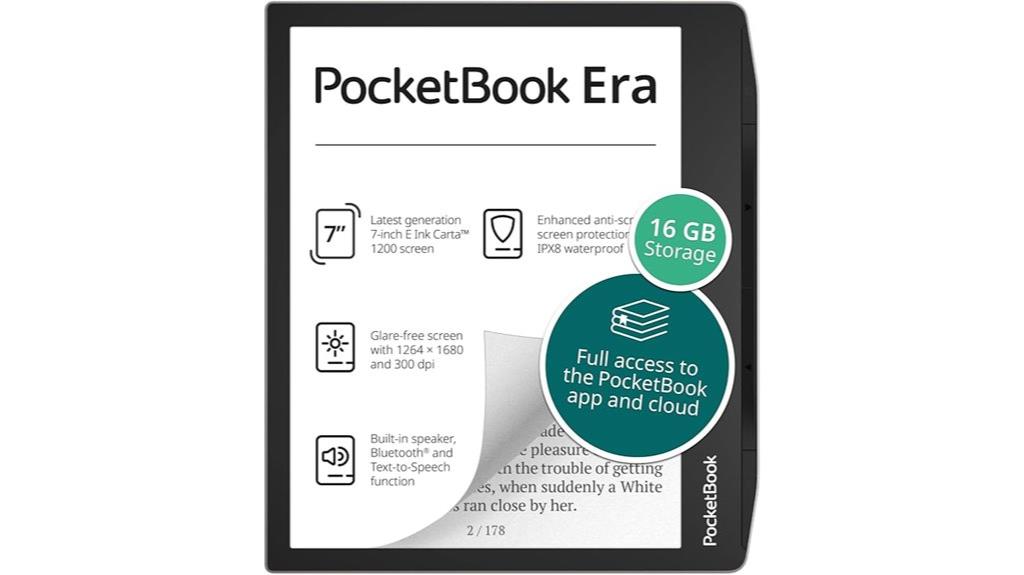 silver pocketbook e reader