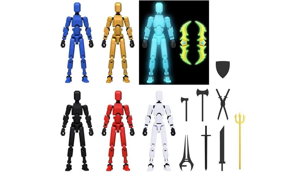 six pack action figures