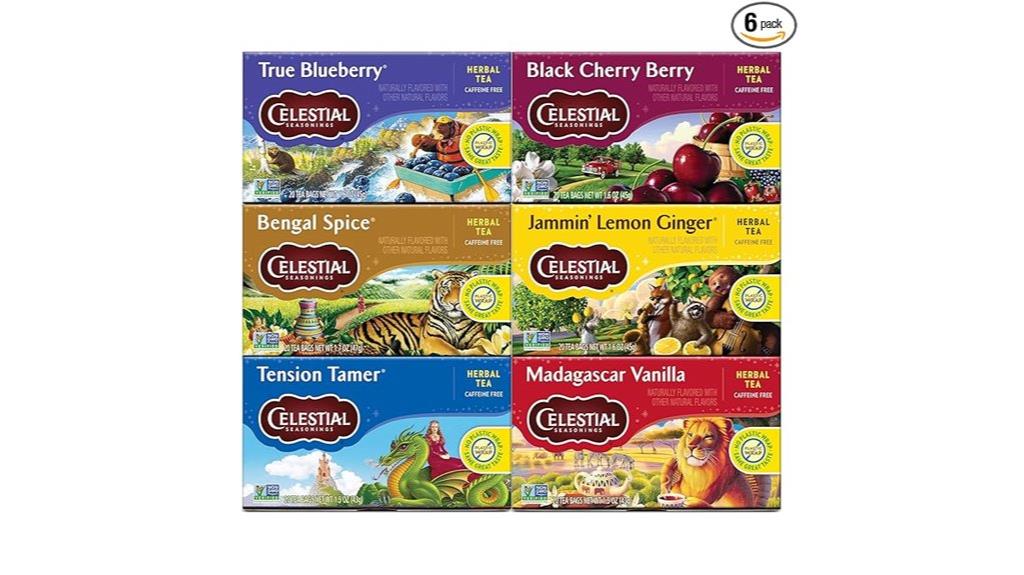 six pack herbal tea assortment