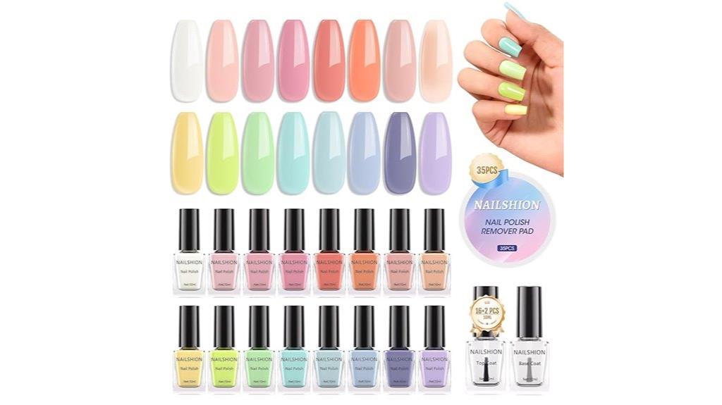 sixteen color nail polish set