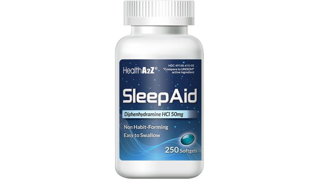 sleep aid diphenhydramine softgels