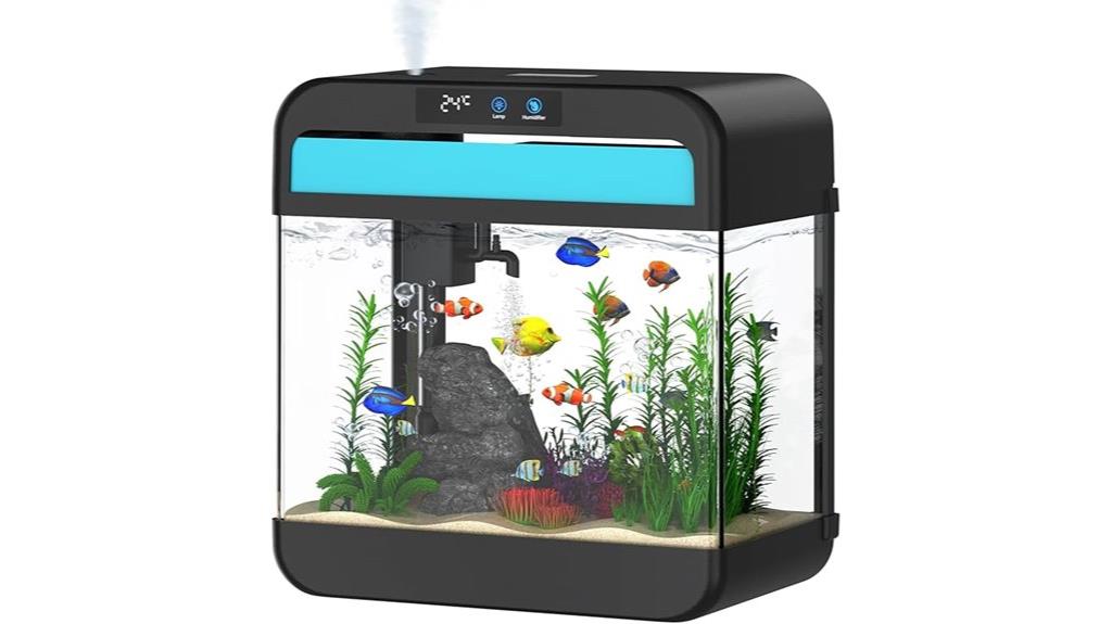 small aquarium with accessories