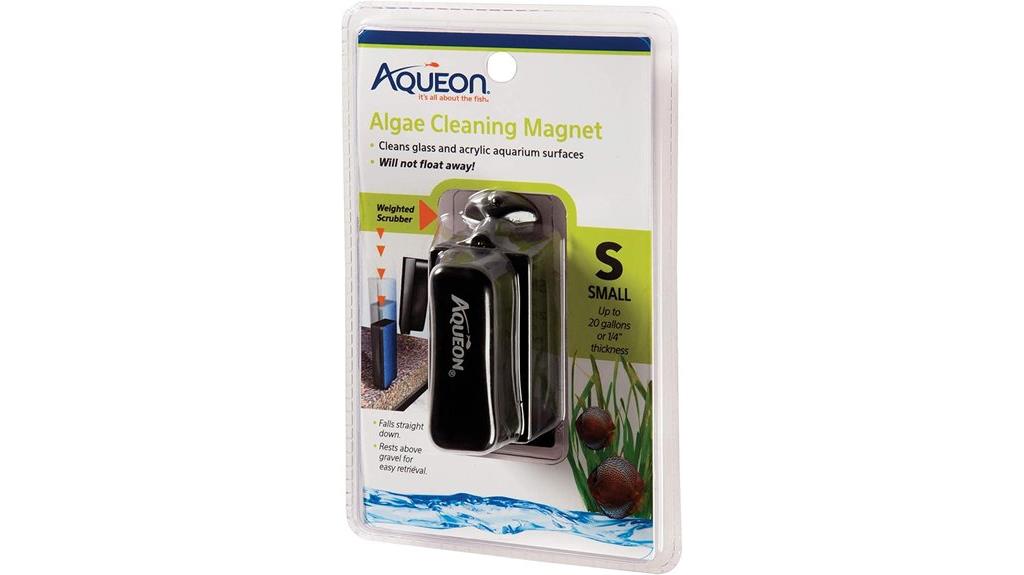 small black glass magnet