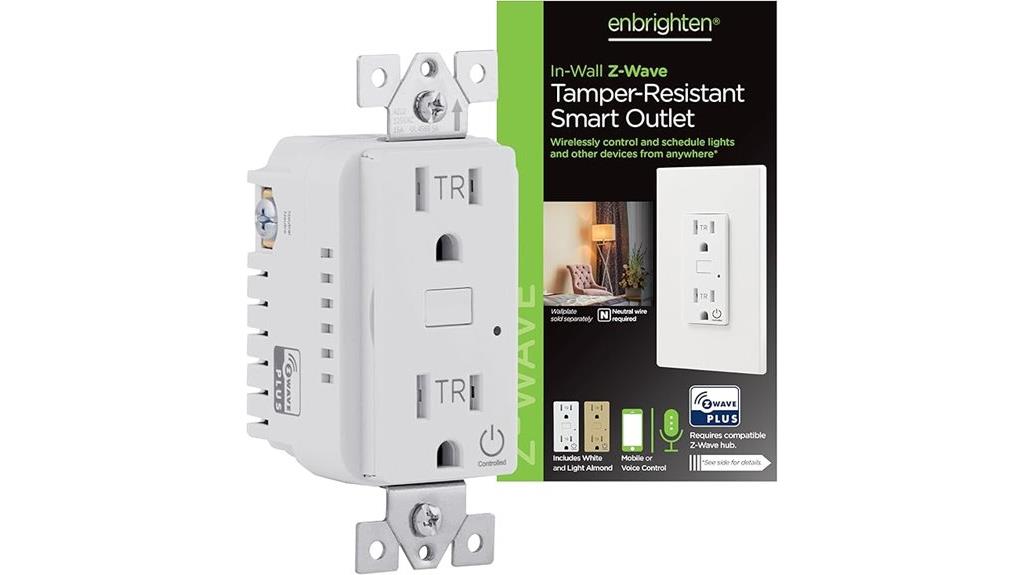 smart z wave in wall outlet