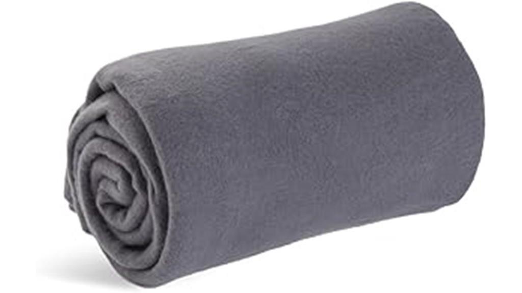 soft fleece travel blanket