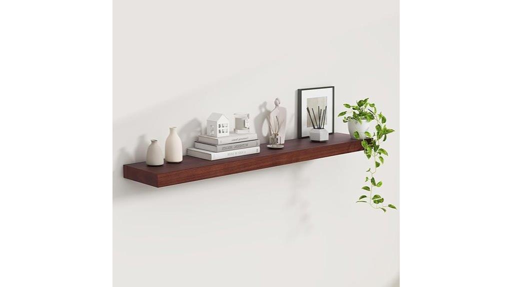 solid wood wall shelves