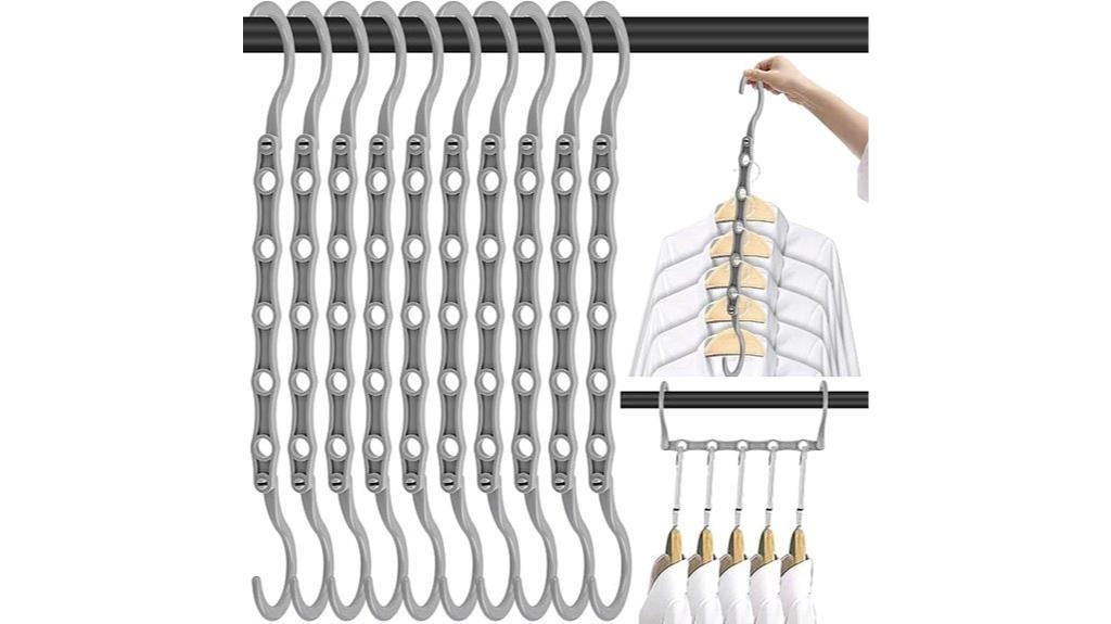 space saving multi hole hangers