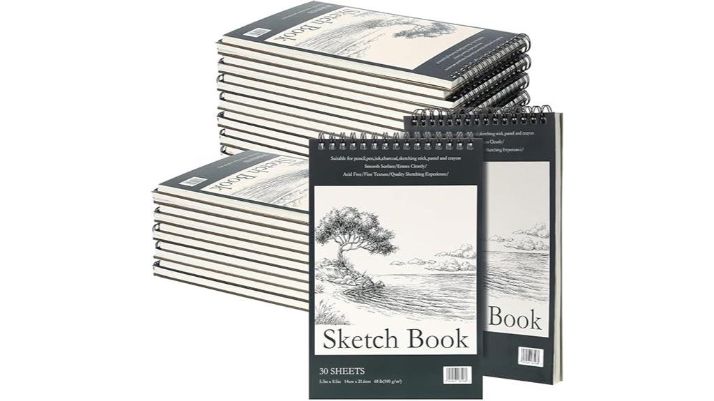 spiral bound sketch book