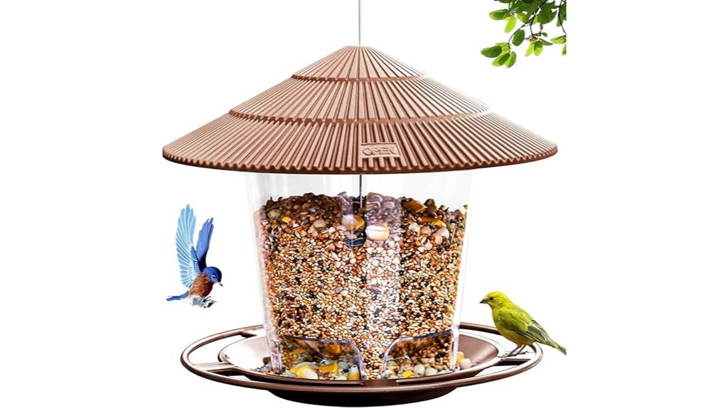 squirrel proof outdoor bird feeder