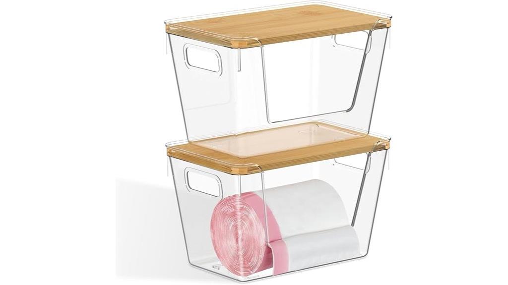 stackable trash bag holder