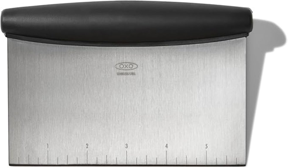 stainless steel bench scraper