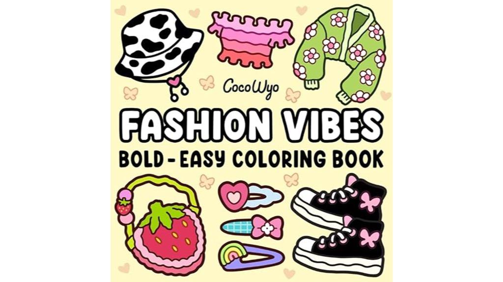 stylish coloring book for teens