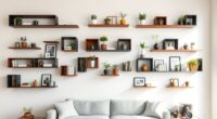 stylish functional wall shelves