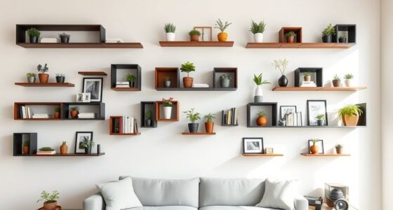 stylish functional wall shelves