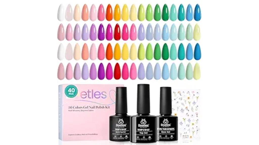 summer 40 piece nail set