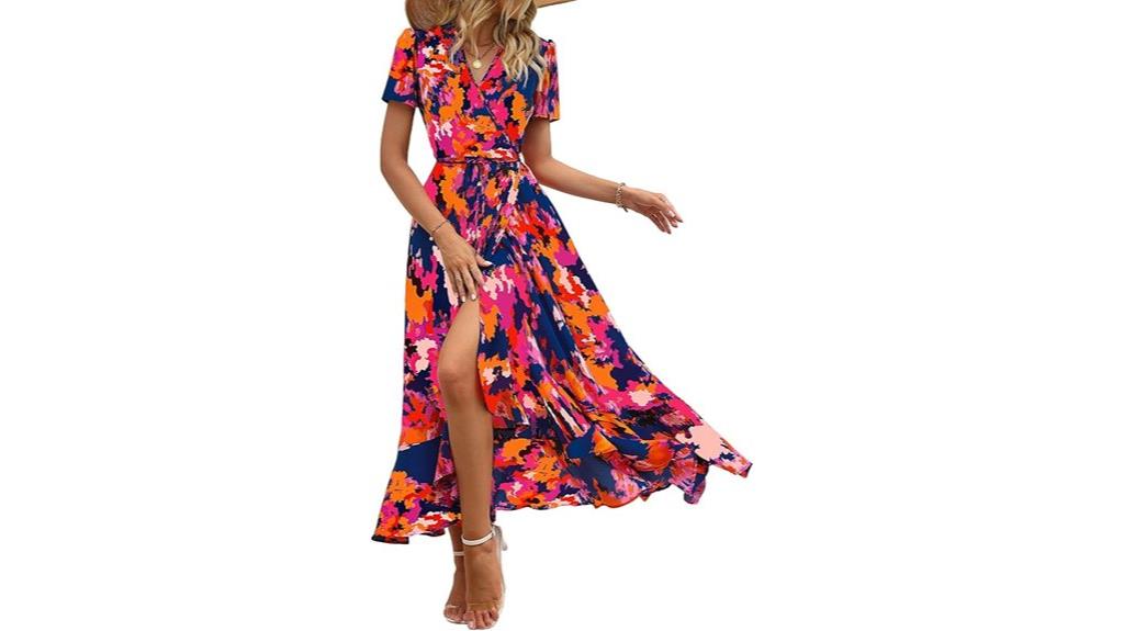 summer ruffle sleeve dress
