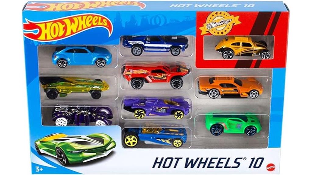 ten pack toy vehicles