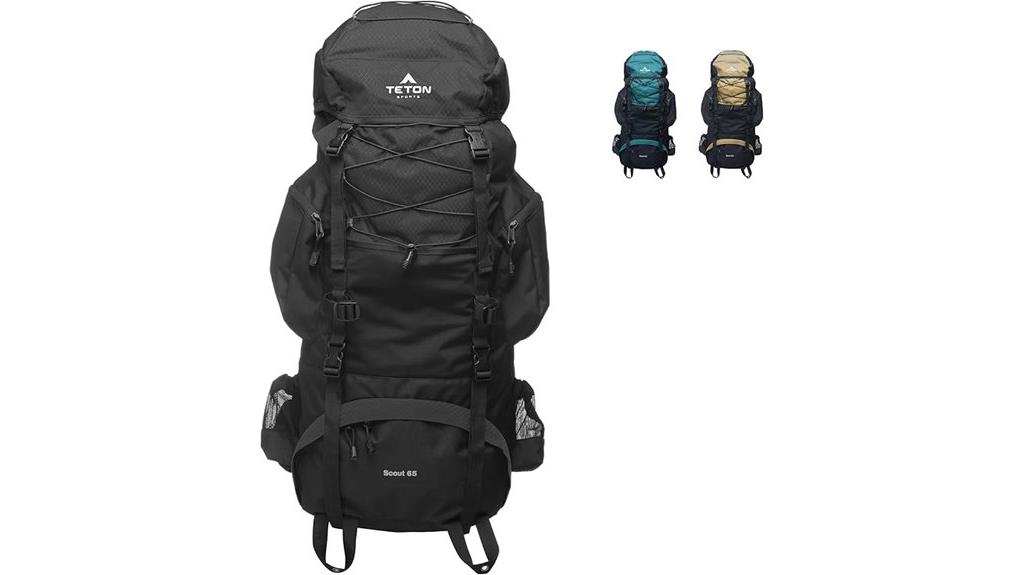 teton 65l scout backpack