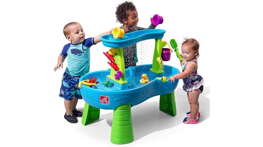 toddler rain shower play