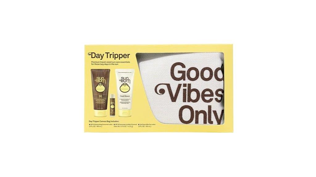 travel sized sun care set
