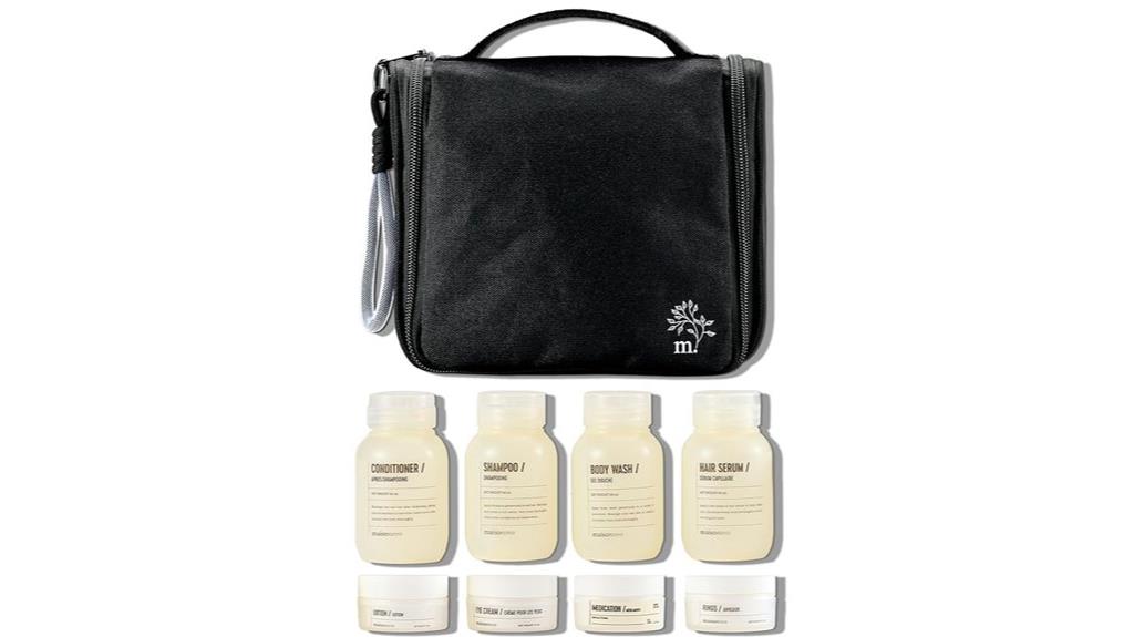 travel sized toiletry bottles