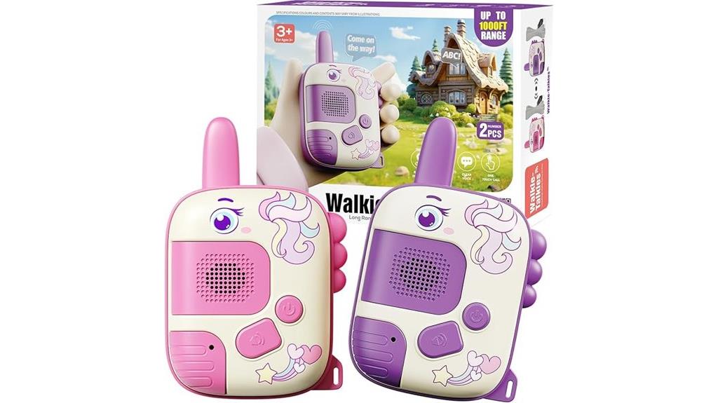 unicorn girl toy walkie talkies