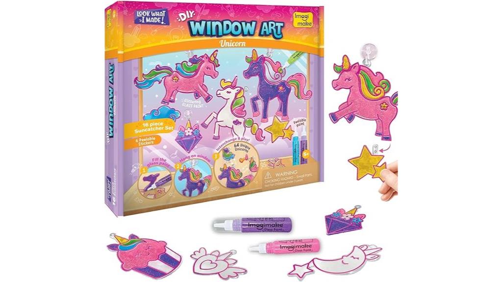 unicorn window art kit