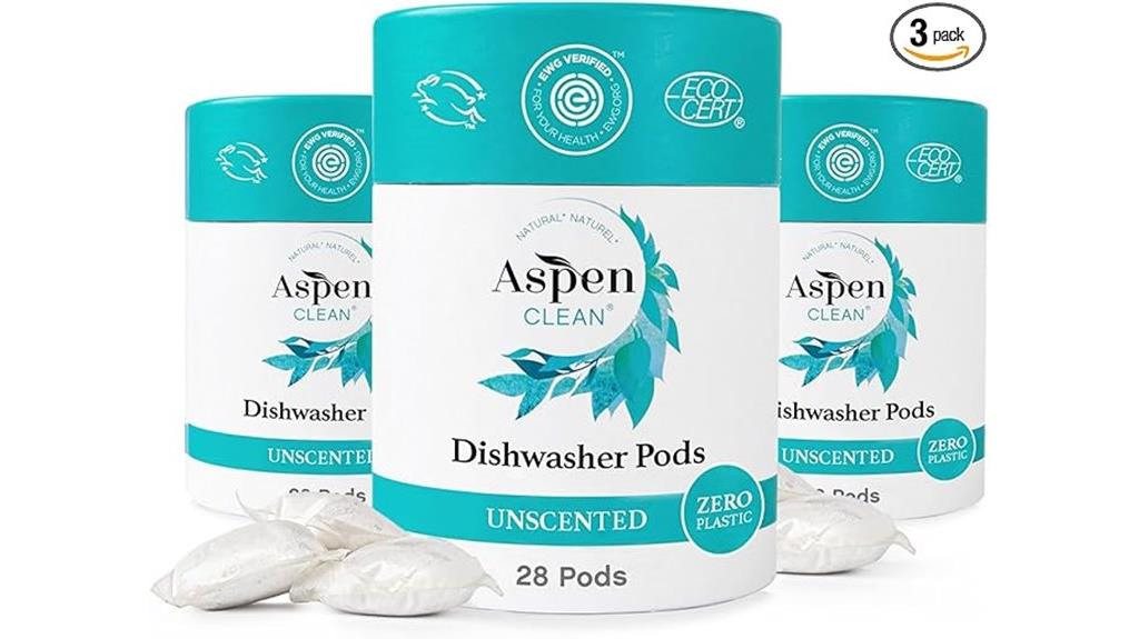 unscented dishwasher pods pack