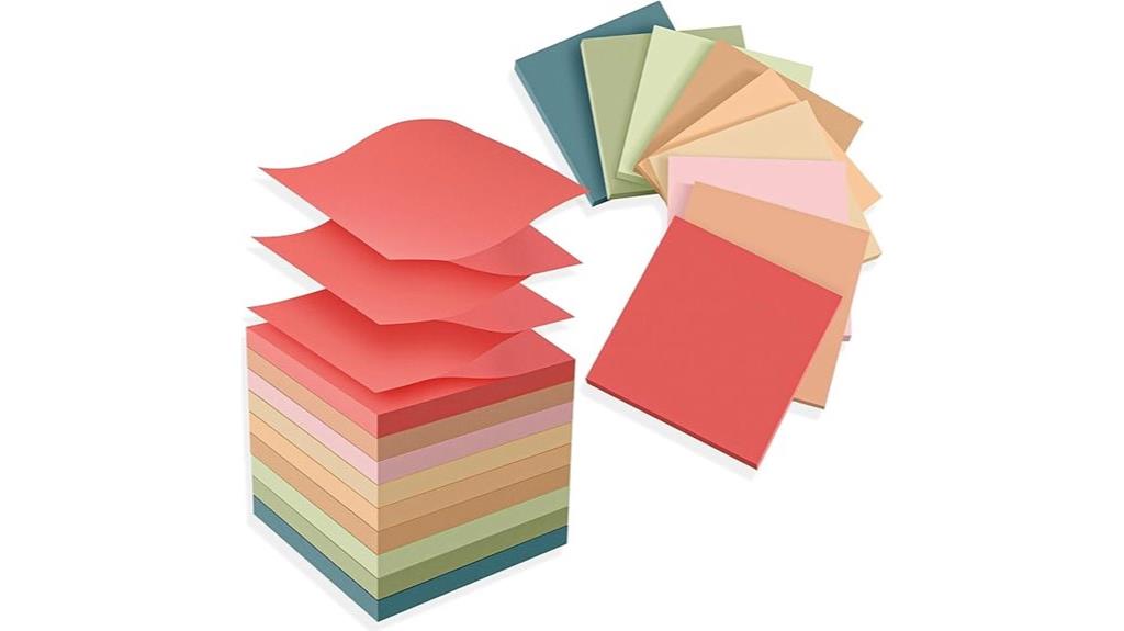 vintage color sticky note refills