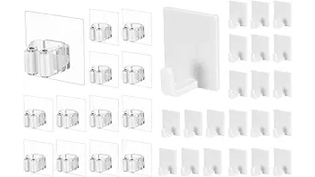 wall hooks with mop holders
