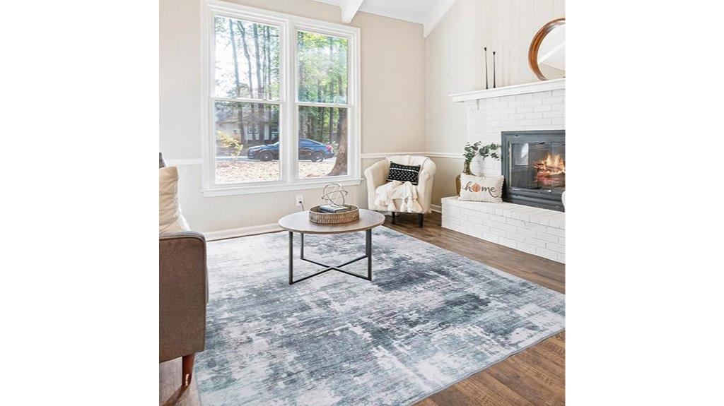 washable 8x10 abstract rug