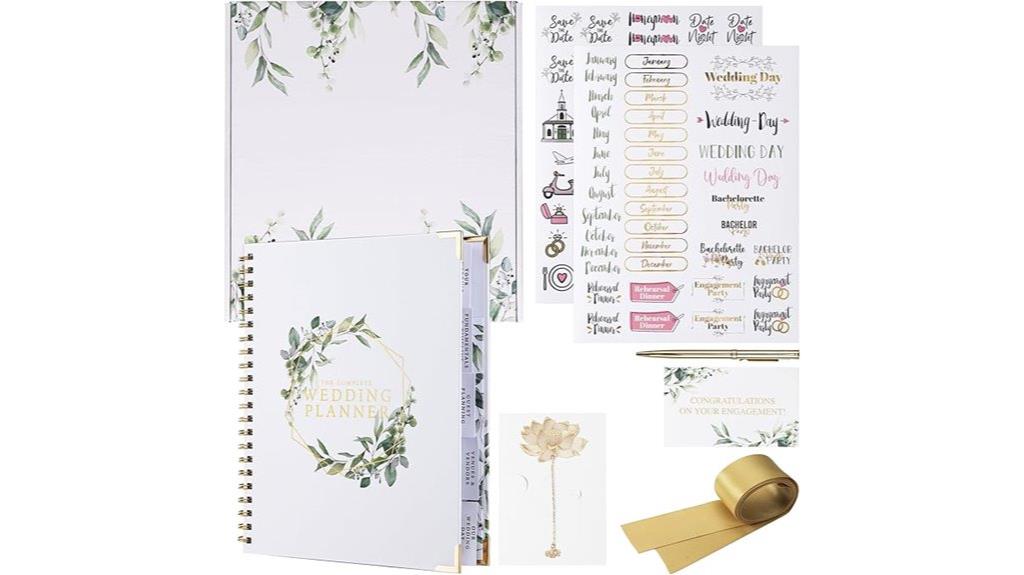 wedding planning organizer set