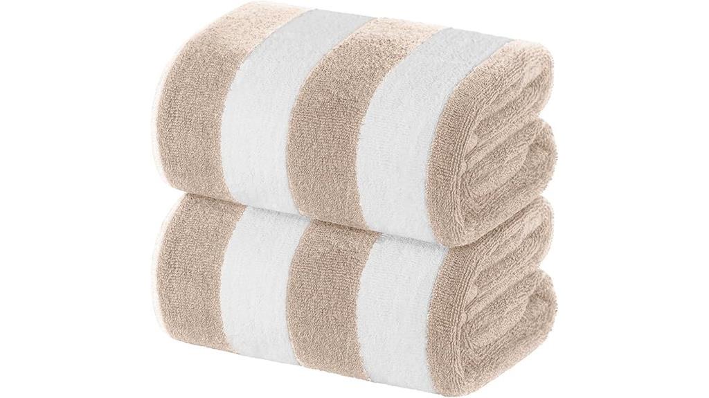white oversized beach towels
