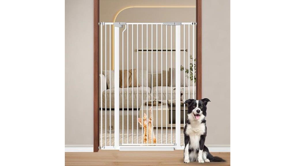 white tall baby gate