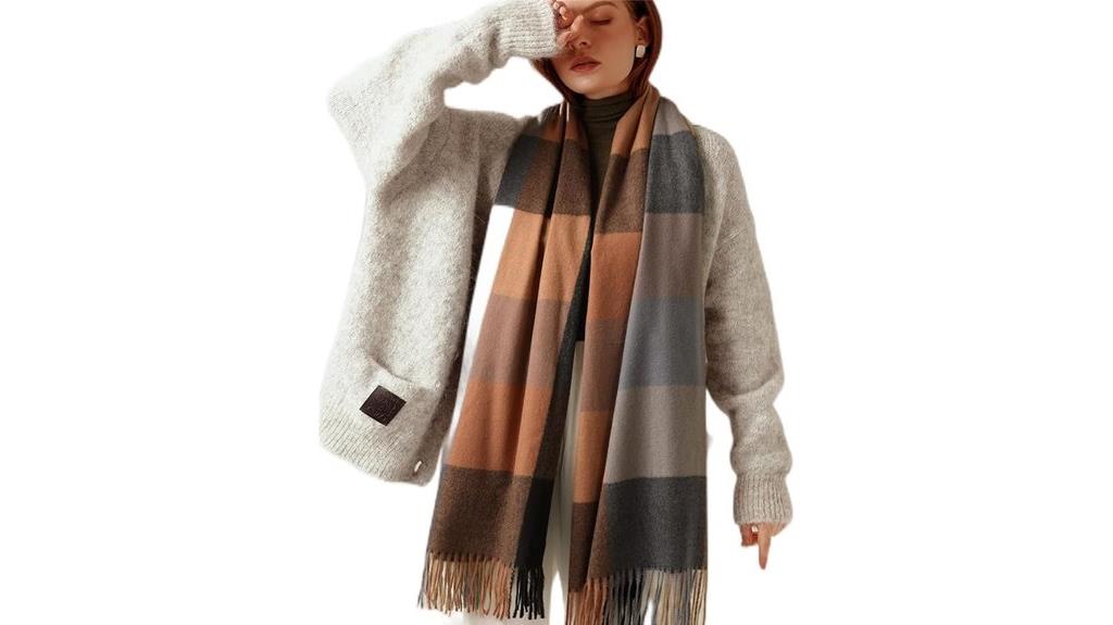 winter tartan plaid scarves