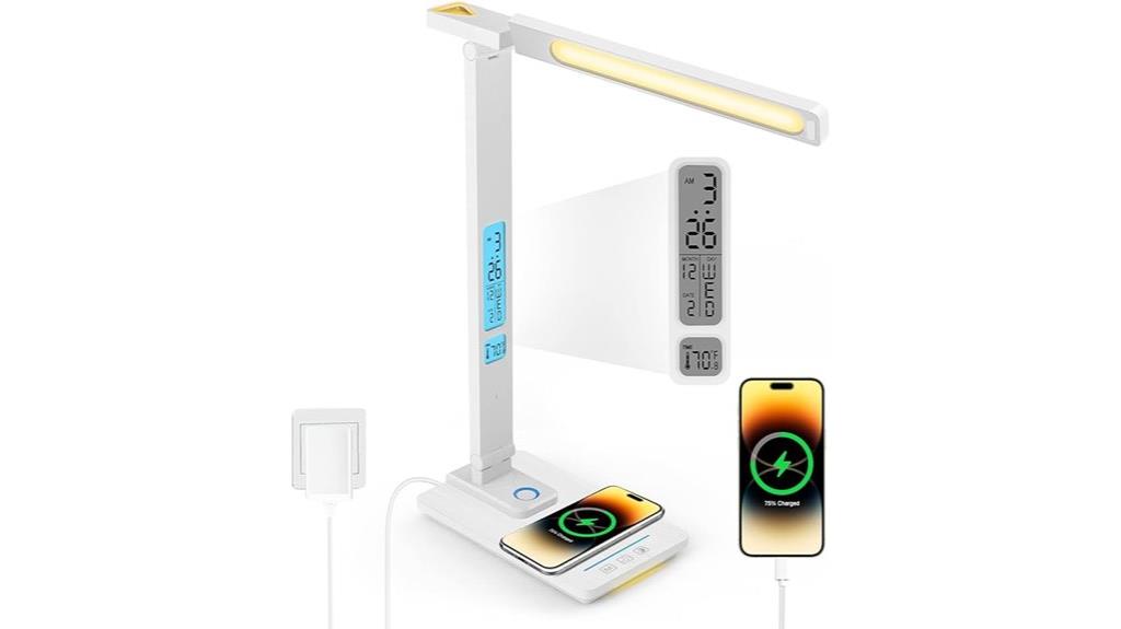 wireless charging desk lamp